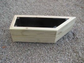 Angled Cuboid Decking Planter Left Hand