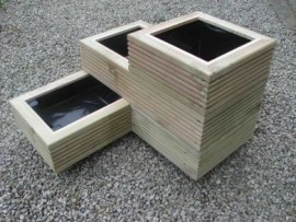 Corkscrew Decking Planter L-Shape Right Hand