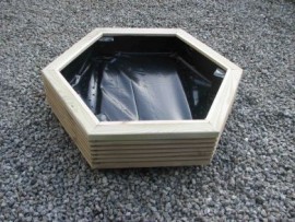 Hex Decking Planter 400mm x 400mm 1 Tier