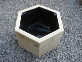 Hex Decking Planter 400mm x 400mm 3 Tier 