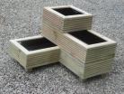 Stacked Decking Planter L-shape Right Hand