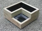 Stacked Decking Planter Small Corner Tower